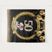 Moderne 50. Geburtstag Diamantziffern hohe Absätze Wandteppich (Vorderseite (Horizontal))