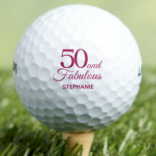 Moderne 50. Geburtstagsparty 50 und Fab einfach ro Golfball