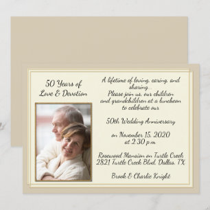 Moderne 50-Jahres-Jubiläumsfeier Einladung