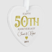 Moderne 50-jährige Jubiläumsfeier Ornament (Vorderseite)