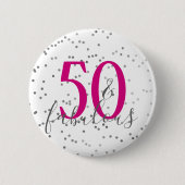 Moderne 50 und fabelhafter button (Vorderseite)