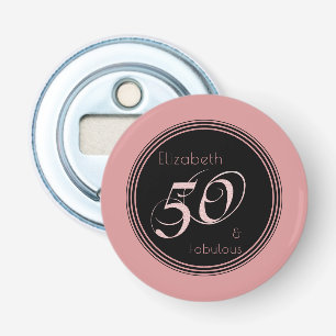 Moderne 50 und fabelhaftes rosa Schwarzes Flaschenöffner