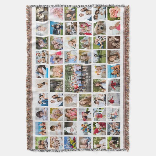 Moderne 57 FotoCollage Personalisiert Decke (Vorderseite Vertikal)