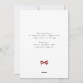 Moderne 5 Foto Collage Frohe Weihnachten (Rückseite)