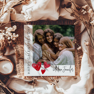 Moderne 5-Foto-Collage   Galentines Day Feiertagskarte