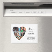 Moderne 5-Foto-einfache Schrift Schwester Geschenk Magnet (In Situ (Geschirrspüler))