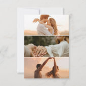 Moderne 5-Foto Hochzeit retten Termine Save The Date (Rückseite)