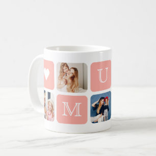 Moderne 5-Foto "Mama" Tasse