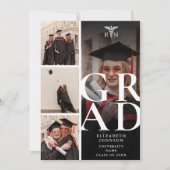 Moderne 5-Foto-RN-Pflegestudio Einladung (Vorderseite)