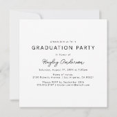 Moderne 5-Foto Strip Collage Einladung (Rückseite)