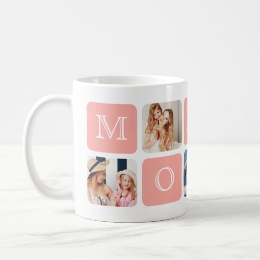 Moderne 5-Foto-Tasse "Mommy" Kaffeetasse (Links)