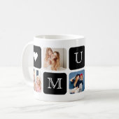 Moderne 5-Foto-Tasse "Mum" Kaffeetasse (Vorderseite Links)