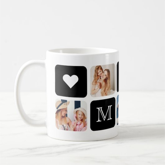 Moderne 5-Foto-Tasse "Mum" Kaffeetasse (Links)