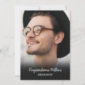 Moderne 5 Fotocollage Graduation Party Einladung (Rückseite)