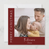 Moderne 5-FotoCollage | Weihnachten (Vorderseite)