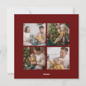 Moderne 5-FotoCollage | Weihnachten (Rückseite)