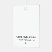 Moderne 5 Fotos Geburtsankündigung Ornament Aus Metall (Vorderseite links)