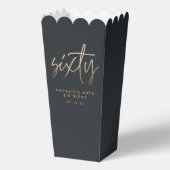 Moderne 60. Geburtstag einfach stilvoll elegant Geschenkschachtel (Vorderseite)