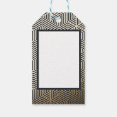 Moderne 60. Geburtstag einfach, stilvoll und elega Geschenkanhänger (Rückseite)