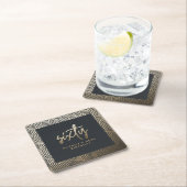 Moderne 60. Geburtstag einfach, stilvoll und elega Rechteckiger Pappuntersetzer (Vor Ort)