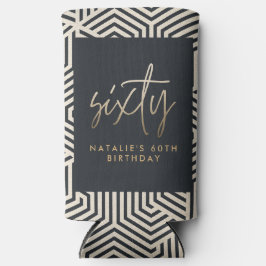 Moderne 60. Geburtstag einfach, stilvoll und elega Selters Dosenkühler