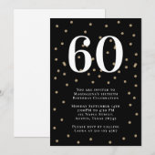 Moderne 60. Geburtstagsparty Einladung (Vorne/Hinten)