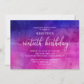 Moderne 60. Geburtstagsparty Einladung (Vorderseite)