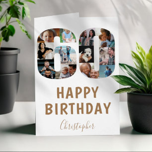 Moderne 60. Happy Birthday Foto Collage