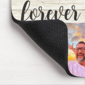 Moderne 6-Foto-Collage mit individuellem Monogramm Mousepad (Ecke)