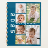 Moderne 6-Foto-Collage personalisiert Planer (Vorderseite)