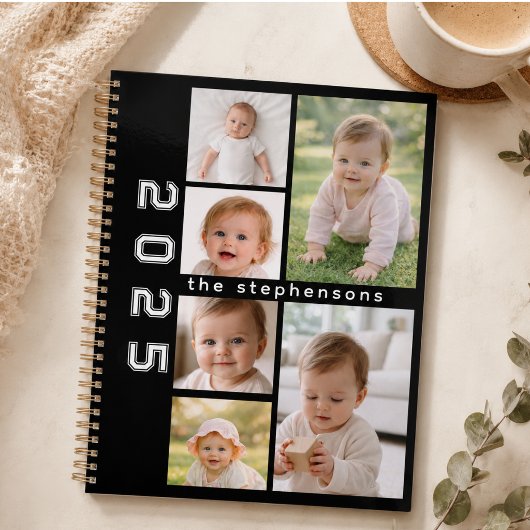 Moderne 6-Foto-Collage Personalisiert Planer