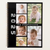 Moderne 6-Foto-Collage Personalisiert Planer (Vorderseite)