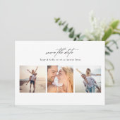Moderne 6-Foto-Collage Save The Date (Stehend Vorderseite)