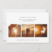 Moderne 6-Foto-Collage Save The Date (Rückseite)