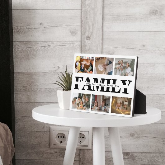 Moderne 6-Foto-FotoCollage Fotoplatte