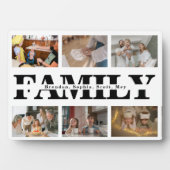 Moderne 6-Foto-FotoCollage Fotoplatte (Vorderseite)