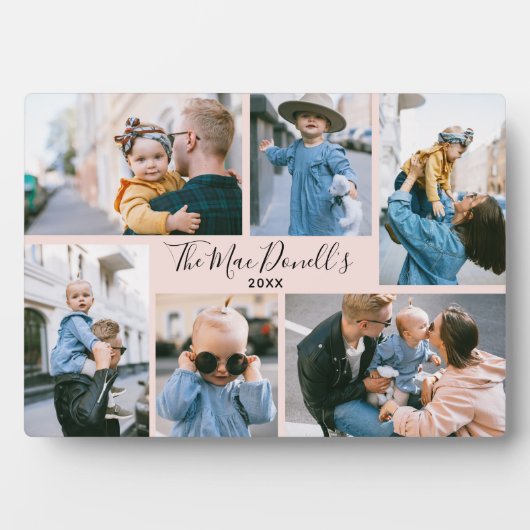 Moderne 6-Foto-Plaque Fotoplatte (Vorderseite)