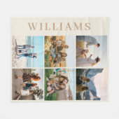 Moderne 6 FotoCollage Fleecedecke (Vorderseite (Horizontal))