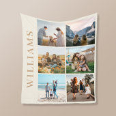 Moderne 6 FotoCollage Fleecedecke