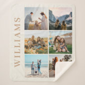 Moderne 6 FotoCollage Sherpadecke (Vorderseite)