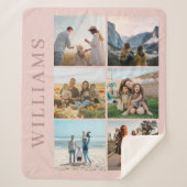 Moderne 6 FotoCollage Sherpadecke (Vorderseite)