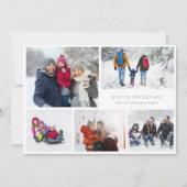 moderne 6 Multi Foto Collage fröhliche Weihnachten (Vorderseite)