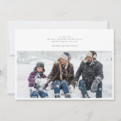 moderne 6 Multi Foto Collage fröhliche Weihnachten (Rückseite)