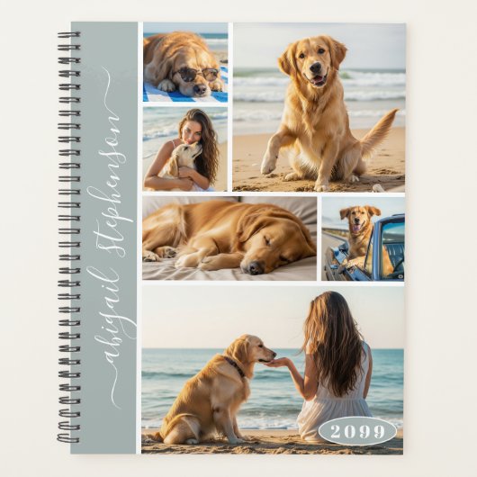 Moderne 6 Personalisierte Fotomaterial Planer (Vorderseite)