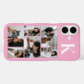 Moderne 6 Tier-Foto Rosa Case-Mate iPhone Hülle (Rückseite (Horizontal))