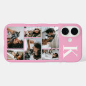 Moderne 6 Tier-Foto Rosa Case-Mate iPhone Hülle (Rückseite (Horizontal))