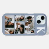Moderne 6 Tier-Foto Staubblau Case-Mate iPhone Hülle (Rückseite (Horizontal))