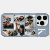 Moderne 6 Tier-Foto Staubblau Case-Mate iPhone Hülle (Rückseite (Horizontal))