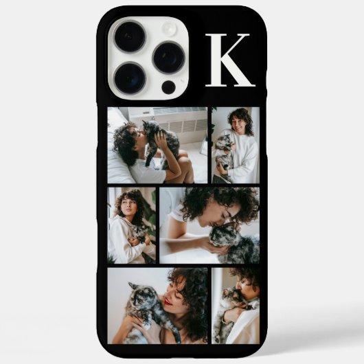 Moderne 6 Tierfoto Schwarz Case-Mate iPhone Hülle (Rückseite)