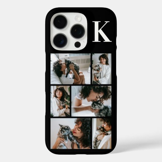 Moderne 6 Tierfoto Schwarz Case-Mate iPhone Hülle (Rückseite)